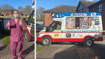 Welcoming summer with ice cream at Northwich care home